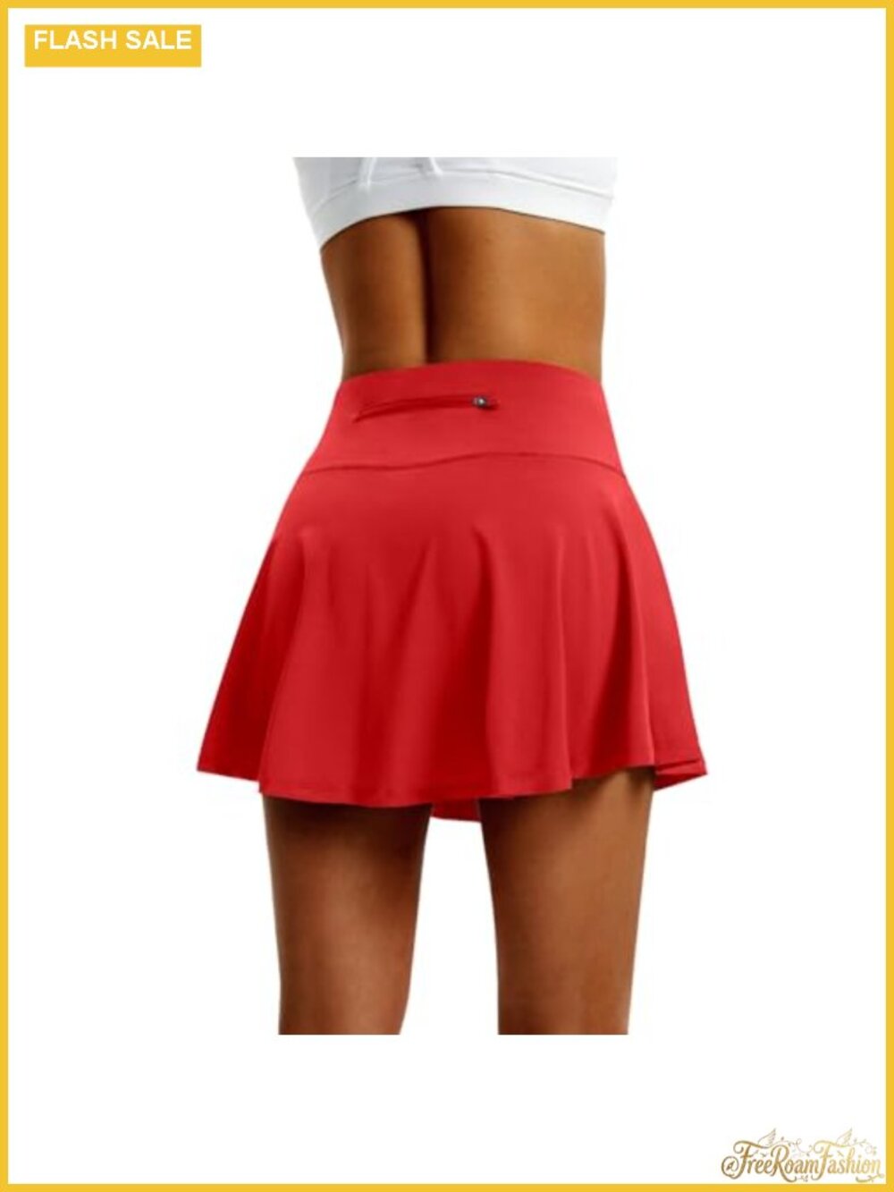 High Waist Pleated Tennis Skort with 4 Pockets Lightweight Athletic Golf Running